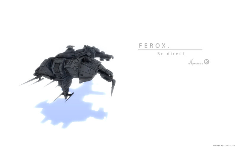 Ferox spaceship concept art