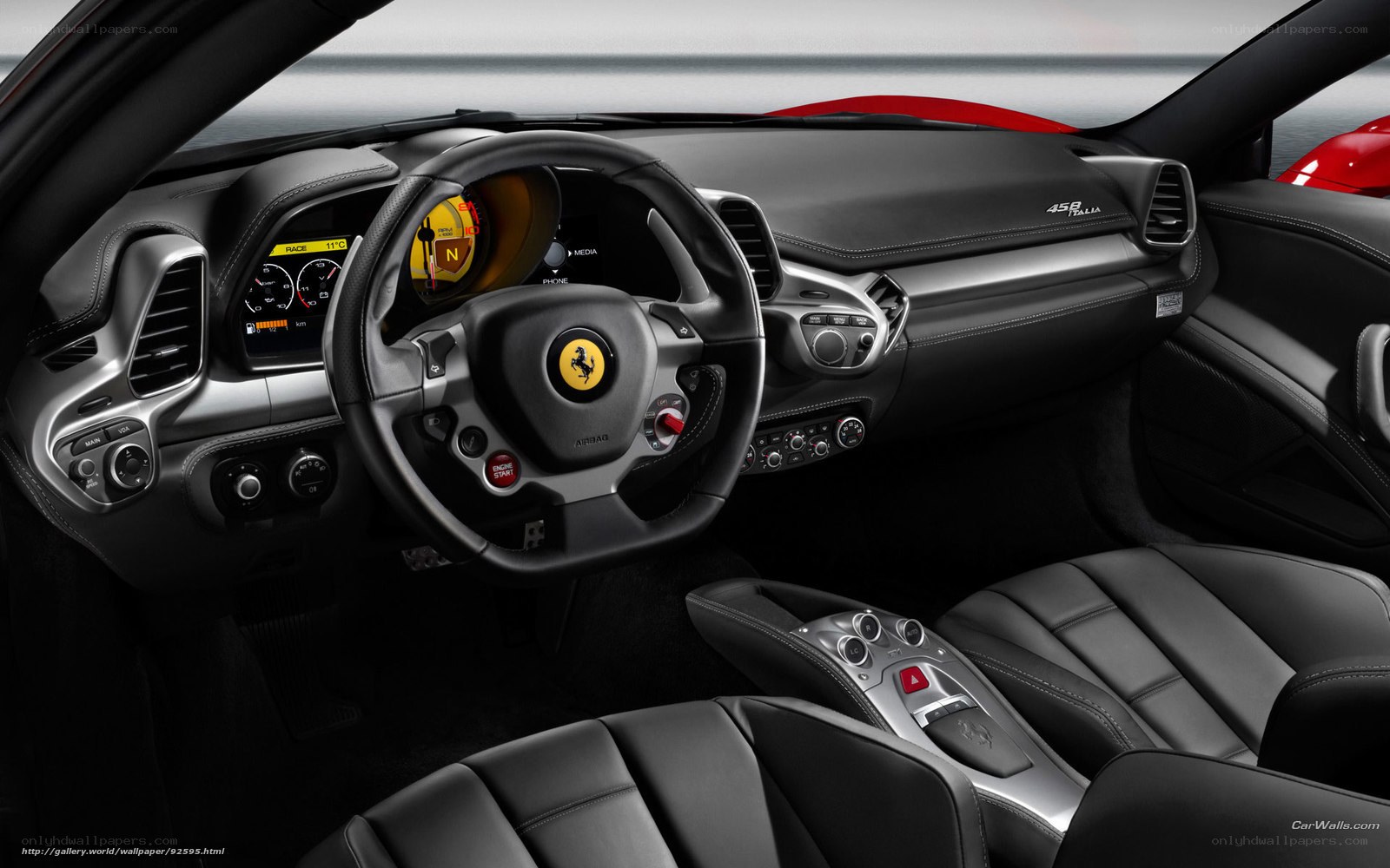 Ferrari 458 Italia interior