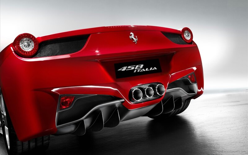 Ferrari 458 Italia rear view