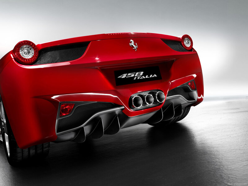Ferrari 458 Italia rear view