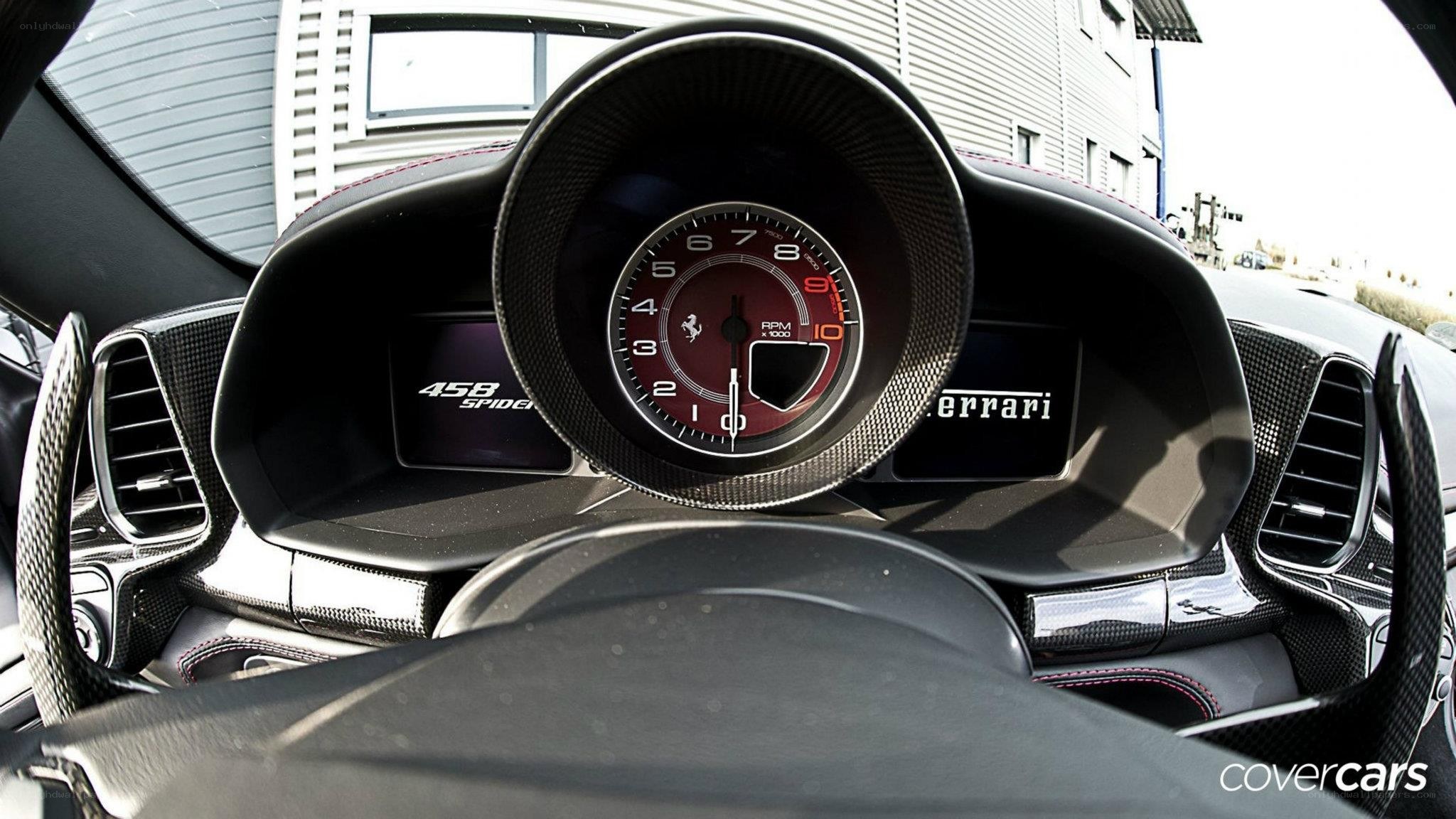Ferrari 458 Spider dashboard