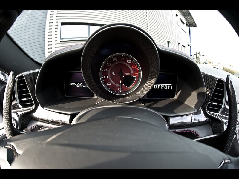 Ferrari 458 Spider Dashboard — Black