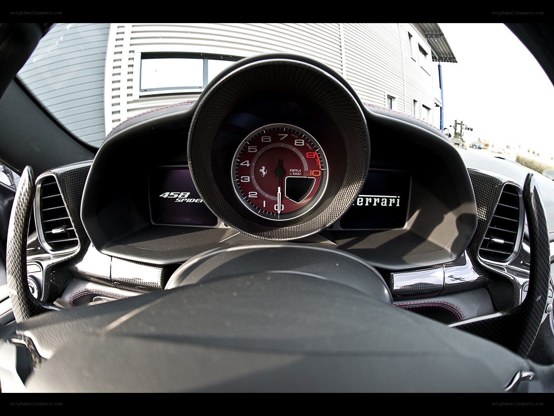 Ferrari 458 Spider dashboard