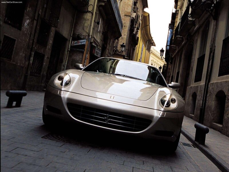 Ferrari 575M in a narrow street
