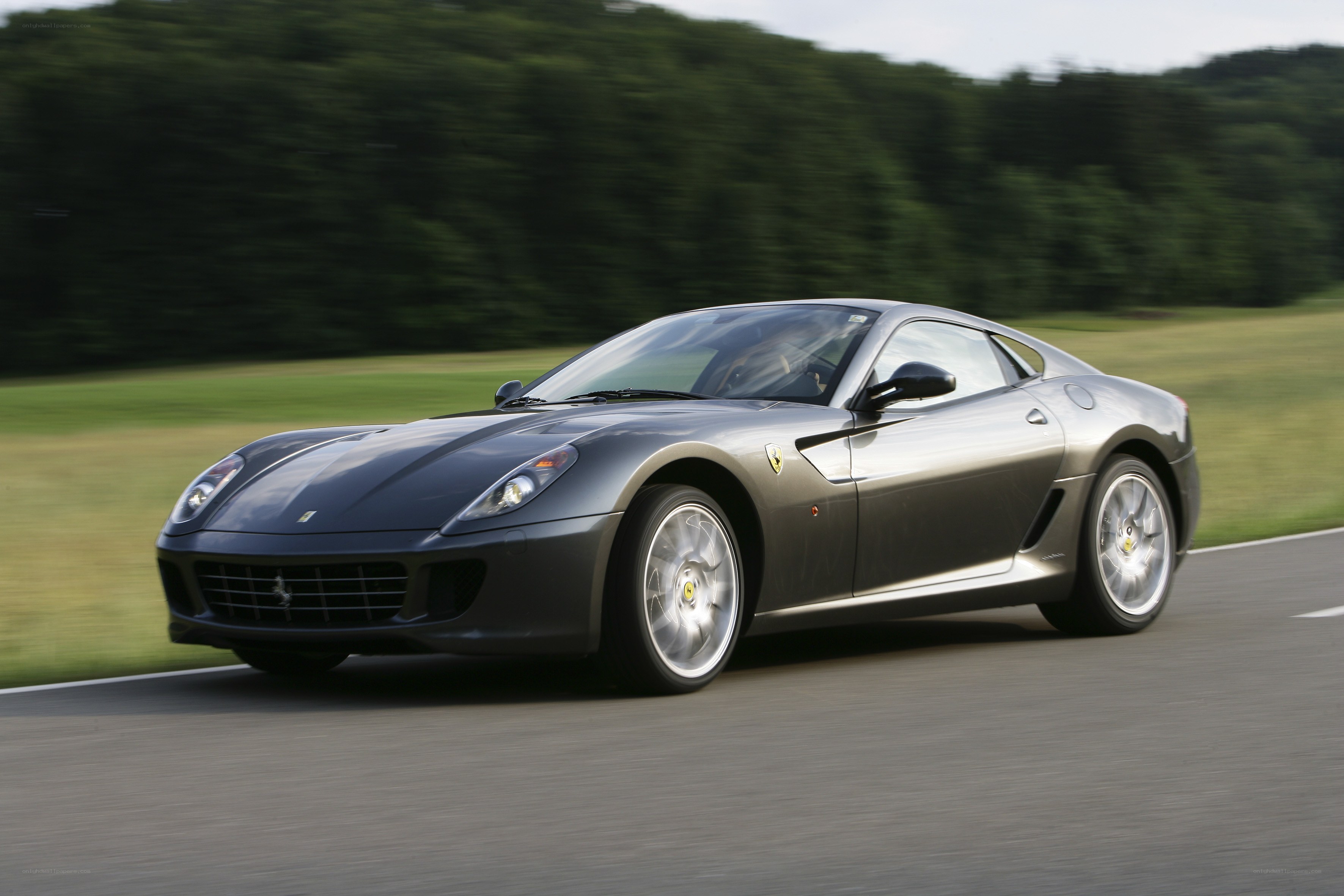 Ferrari 599 driving on track