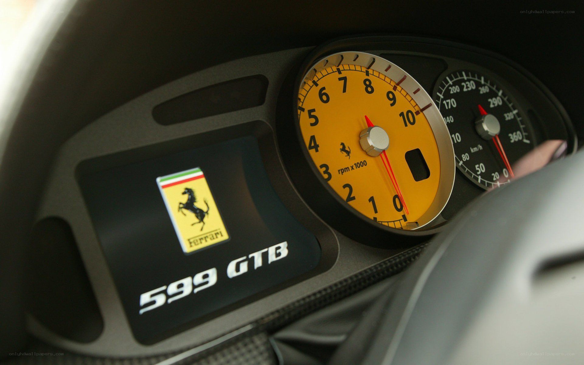 Ferrari 599 GTB dashboard