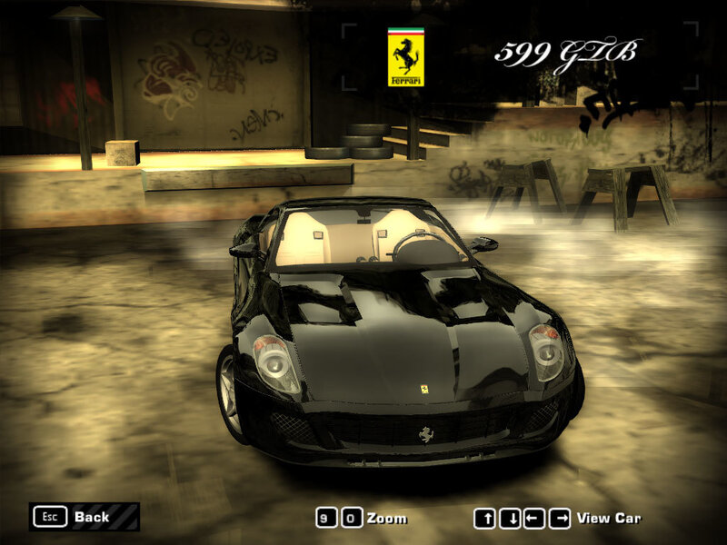 Ferrari 599 GTO in game