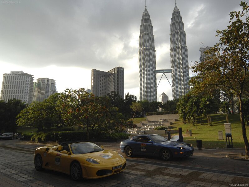 Ferrari and Mazda in Kuala Lumpur