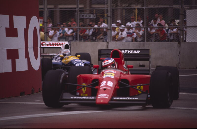 Ferrari and Williams racing