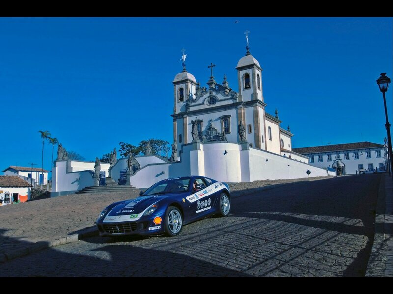 Ferrari at historic church