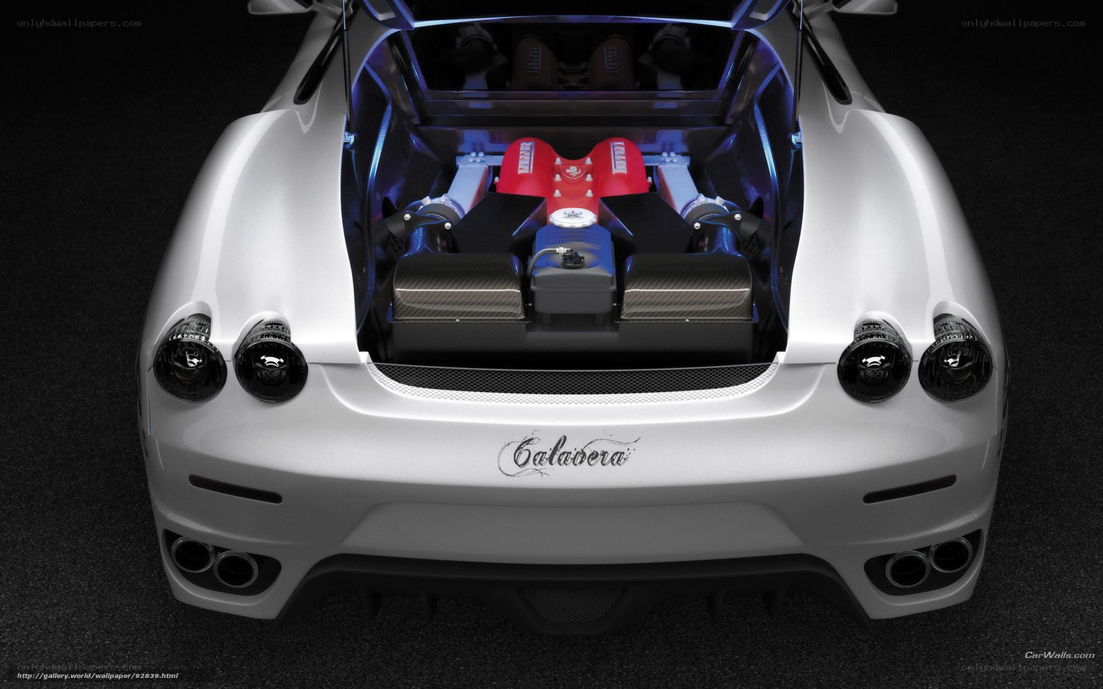 Ferrari Calavera rear engine view