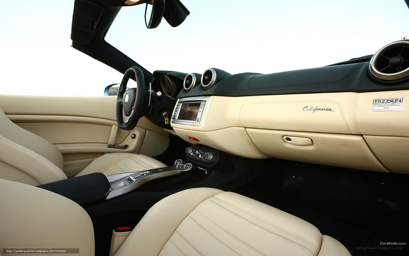 Ferrari California interior