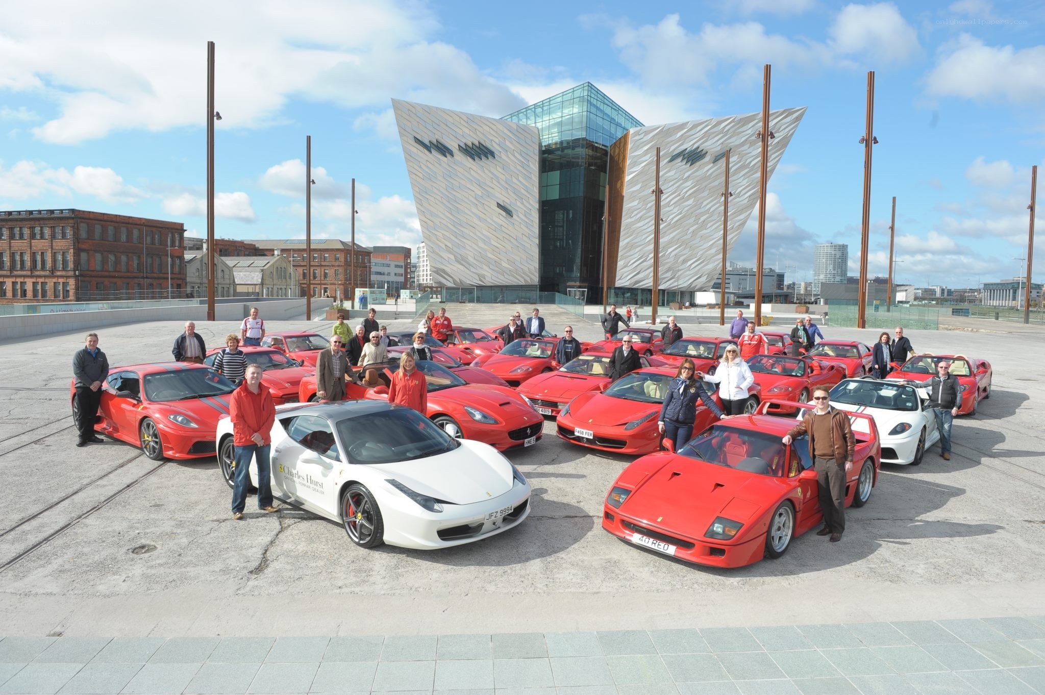 Ferrari car club gathering