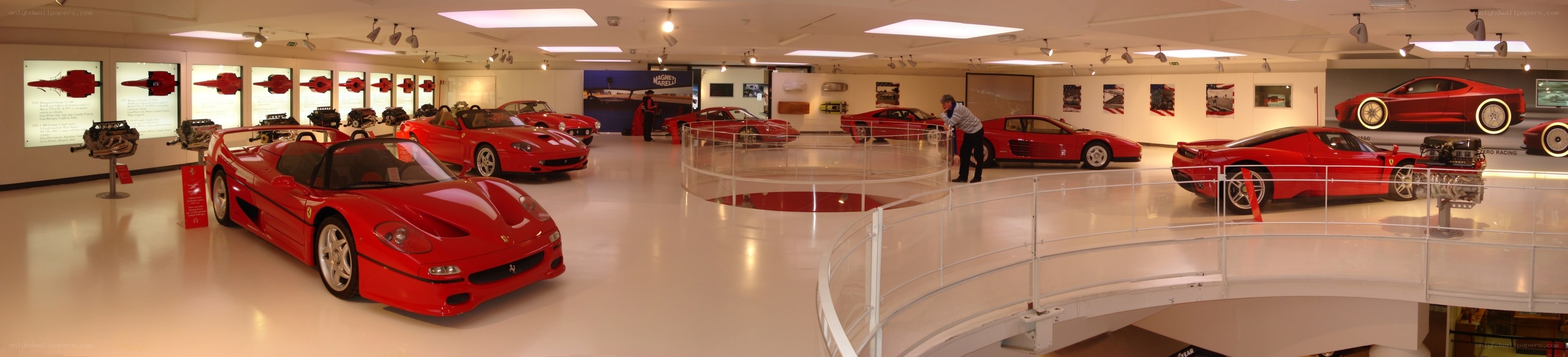 Ferrari car collection display
