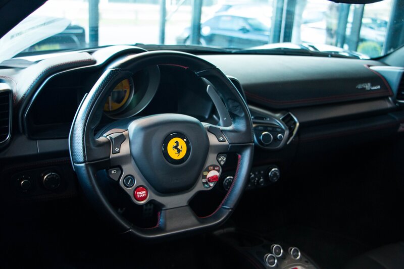 Ferrari Car Interior — Black, Neutral, Photograph