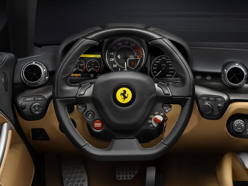 Ferrari Car Interior — Black, Sleek