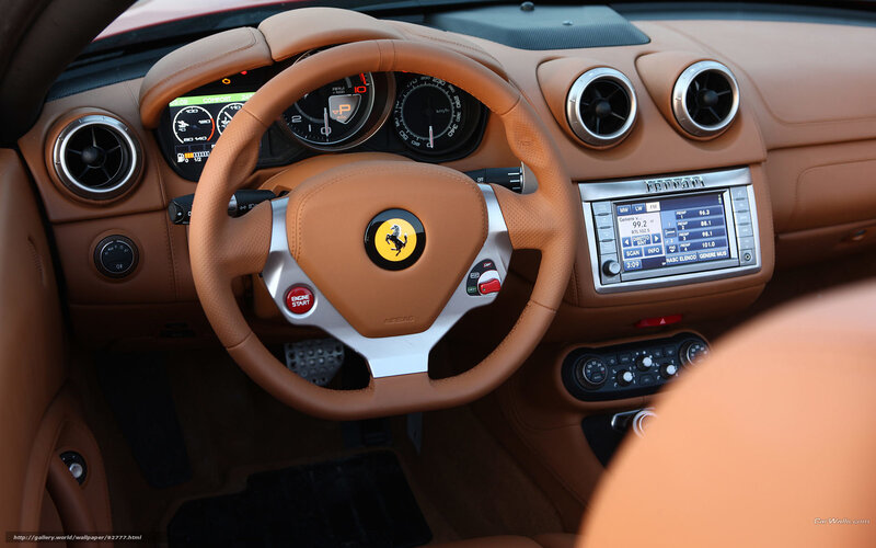 Ferrari Car Interior — Tan, Neutral