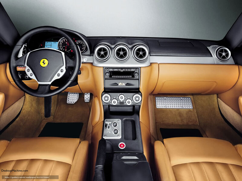 Ferrari Car Interior — Tan