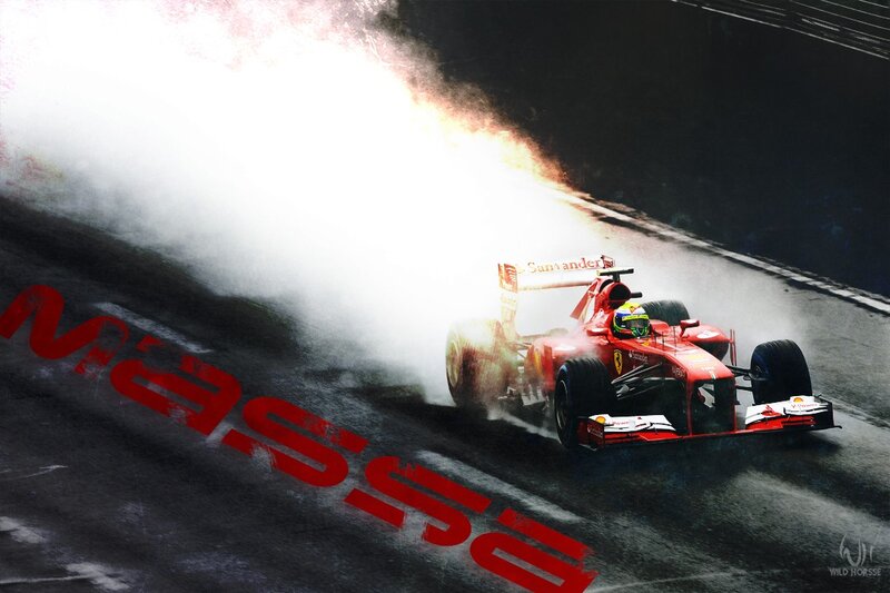 Ferrari car on track