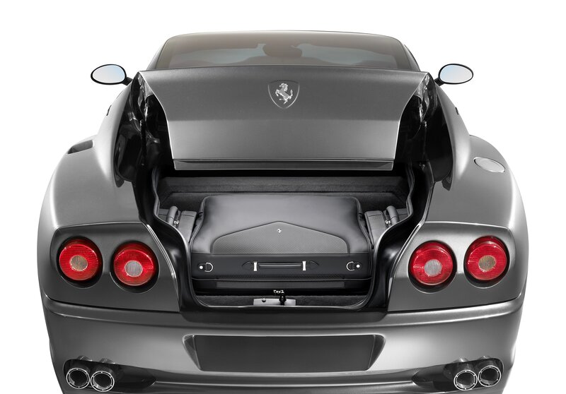 Ferrari car trunk open