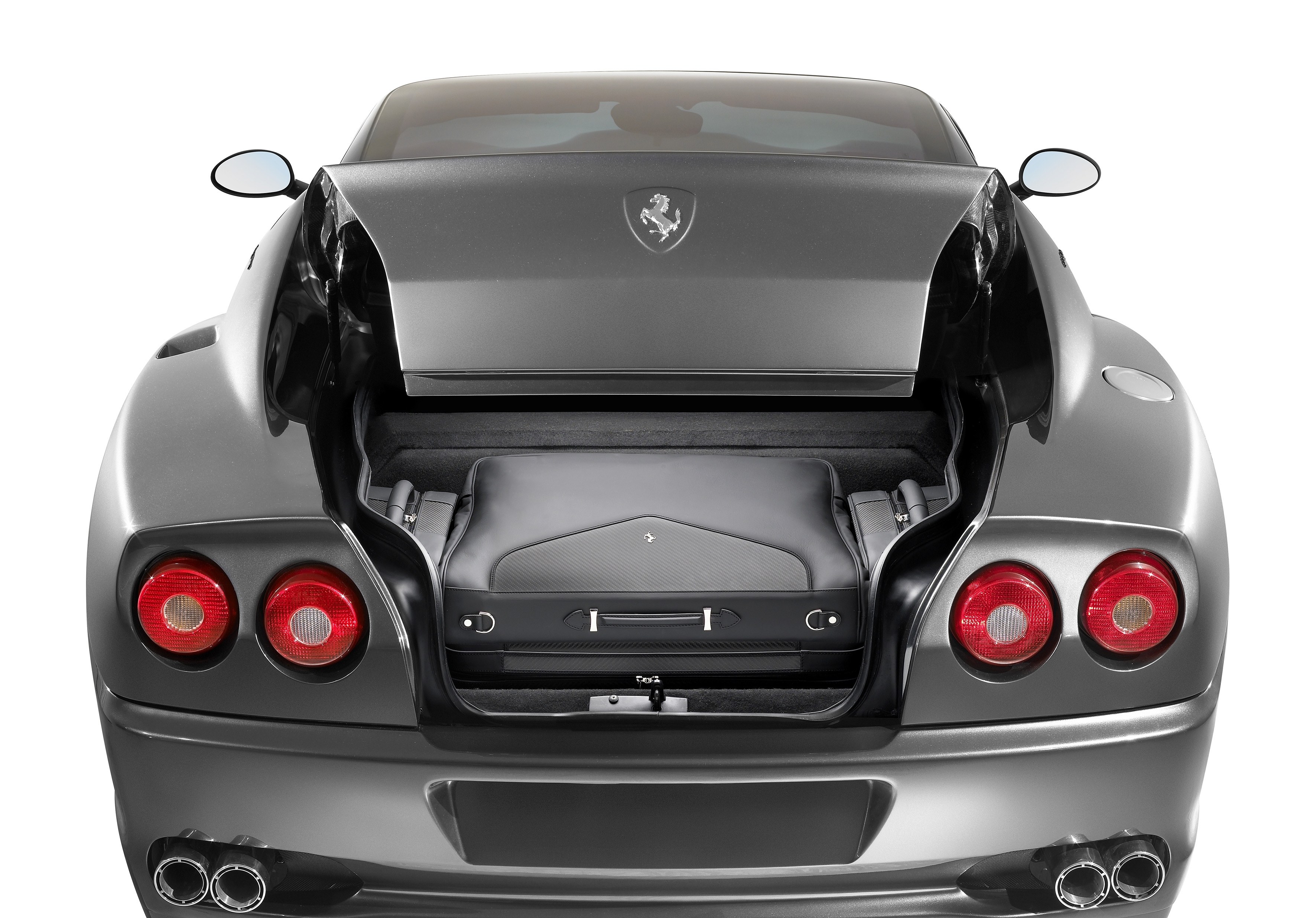 Ferrari car trunk open