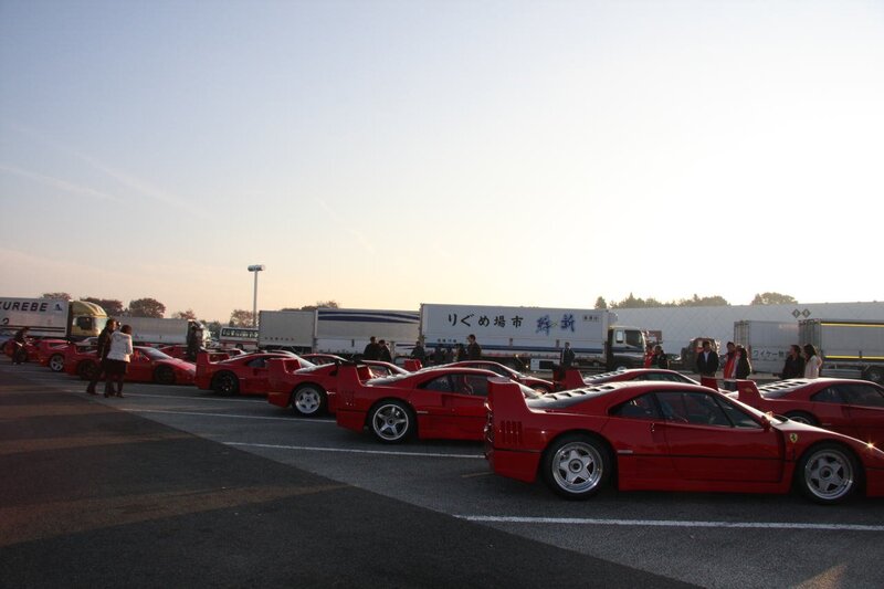 Ferrari cars at a gathering
