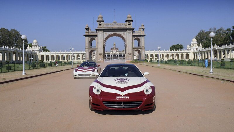 Ferrari cars at Mysore Palace