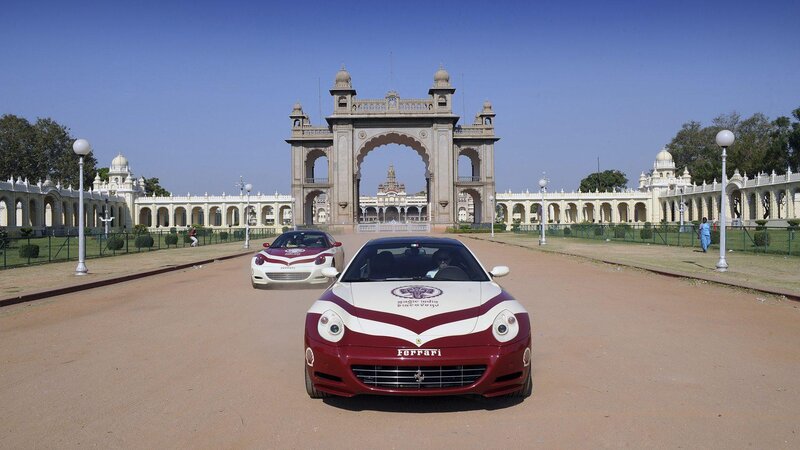 Ferrari cars at Mysore Palace