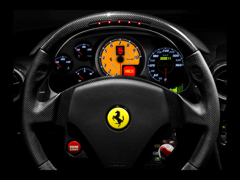 Ferrari cockpit dashboard
