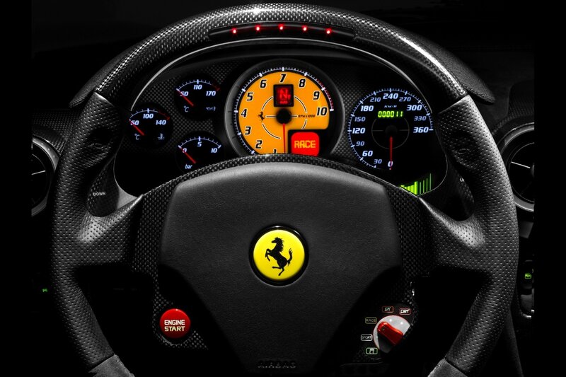Ferrari cockpit dashboard