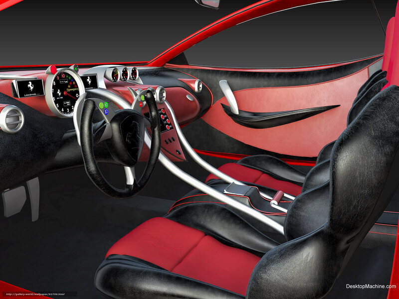 Ferrari concept car interior