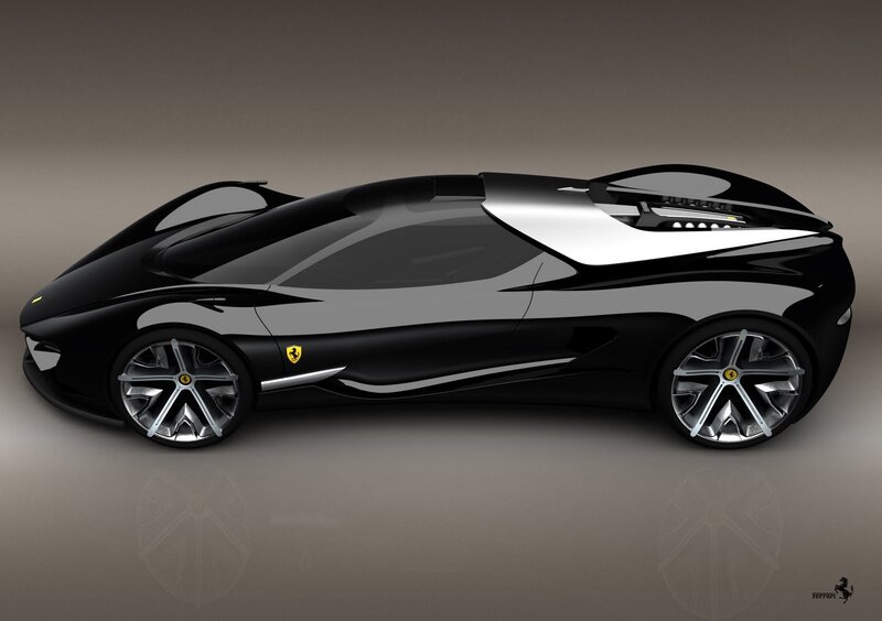 Ferrari concept car side view