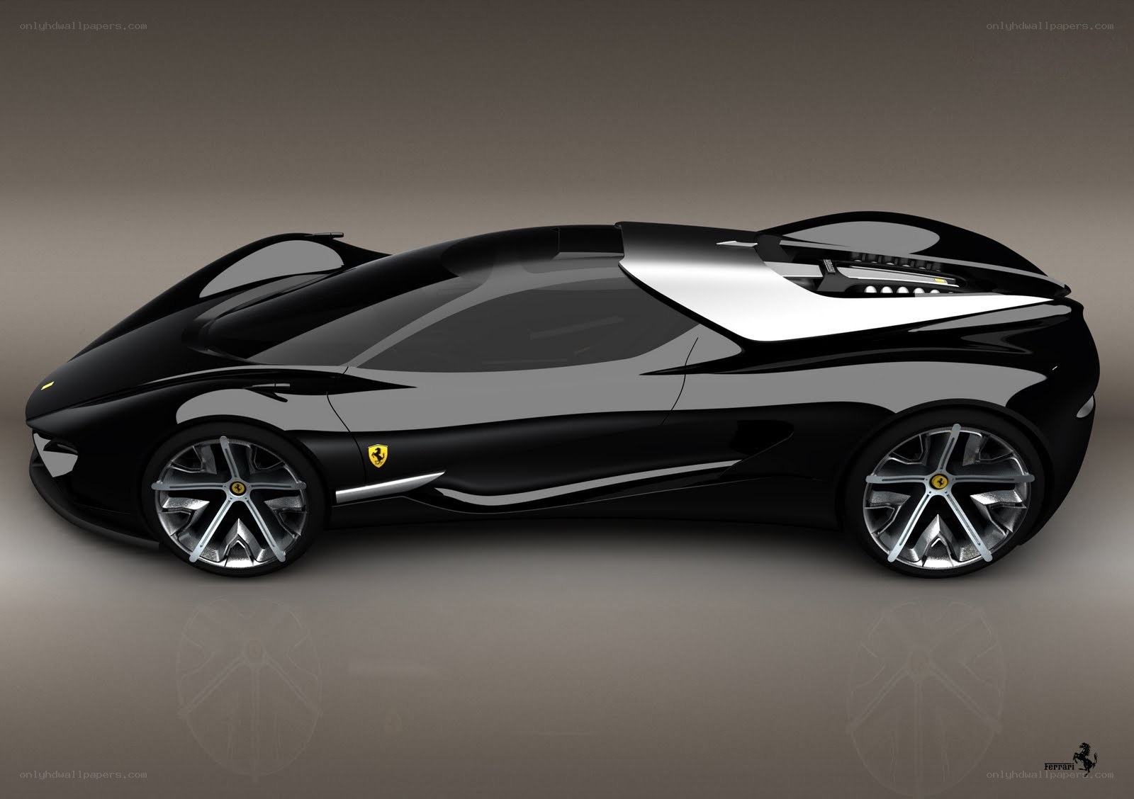 Ferrari concept car side view