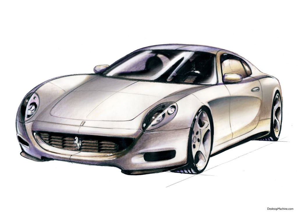 Ferrari concept car sketch
