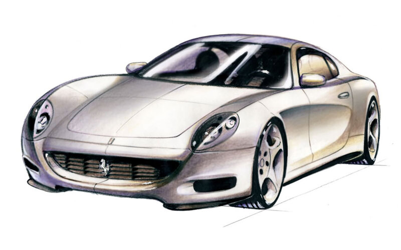 Ferrari concept car sketch