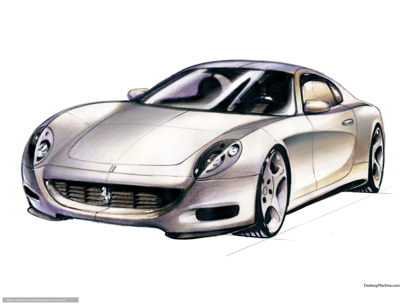 Ferrari concept car sketch