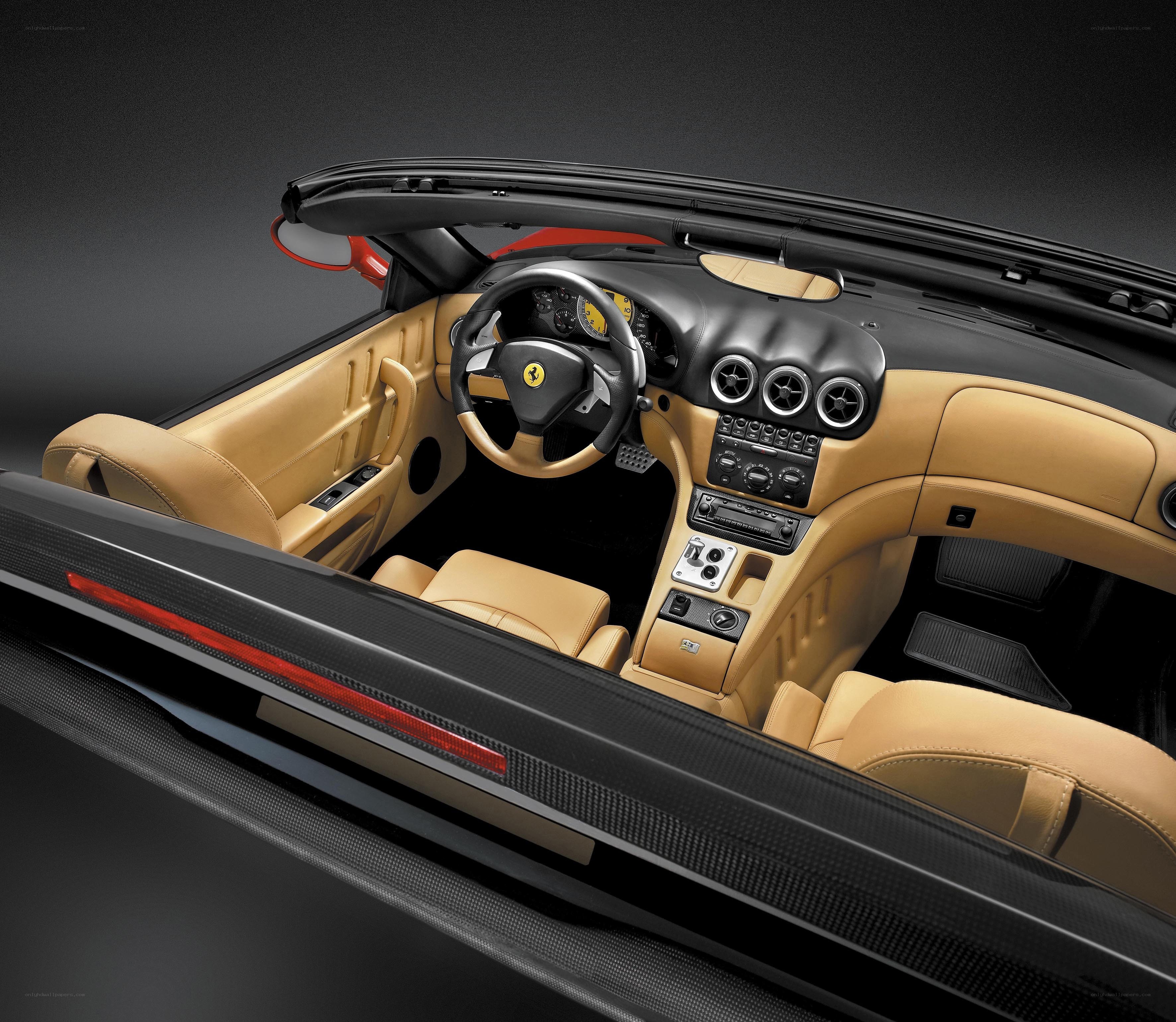 Ferrari convertible interior