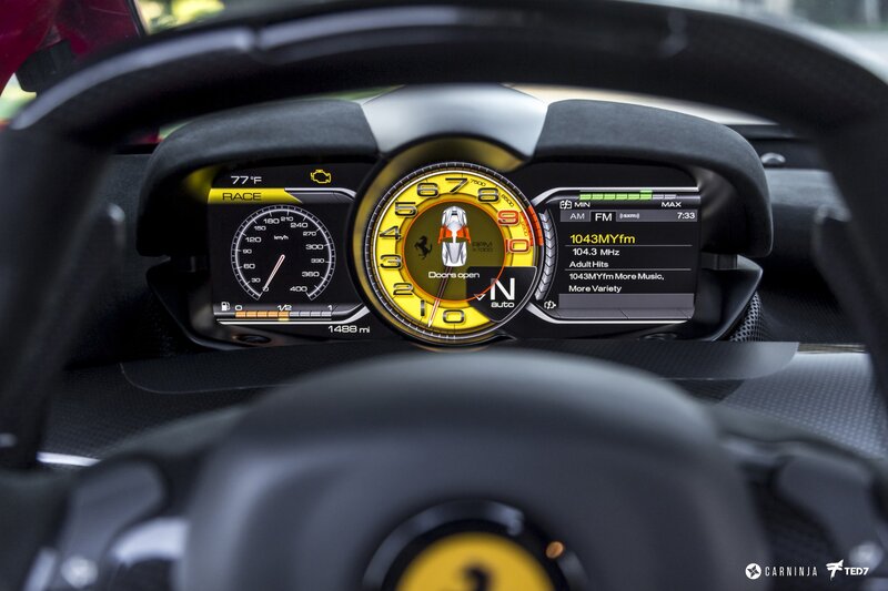 Ferrari Dashboard — Black