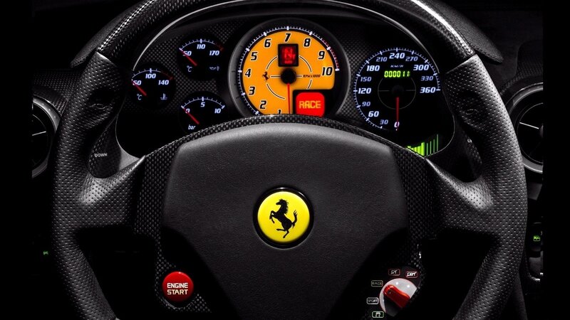 Ferrari dashboard close-up