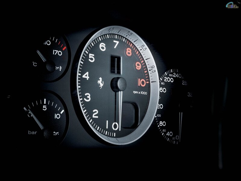 Ferrari dashboard close-up