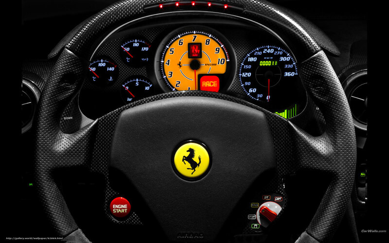 Ferrari dashboard close-up