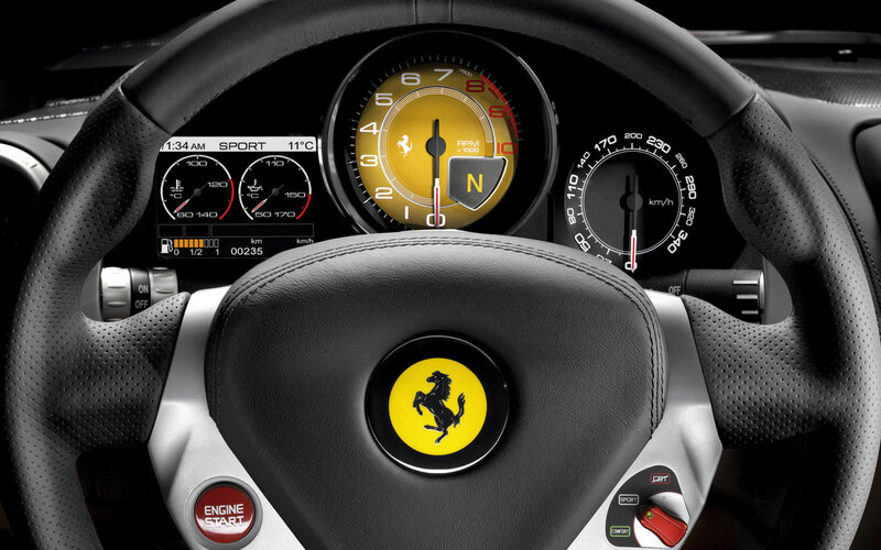 Ferrari dashboard interior