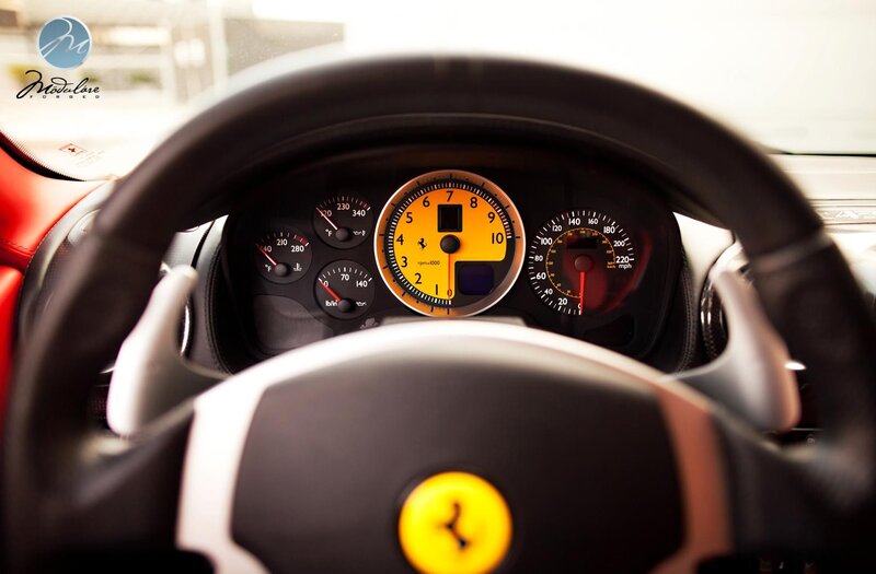 Ferrari Dashboard Interior — Black