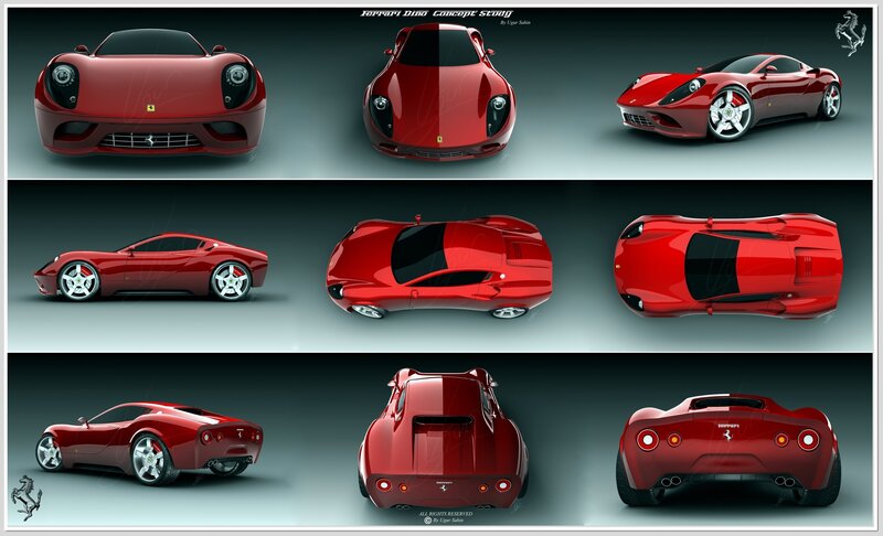 Ferrari Dino concept study