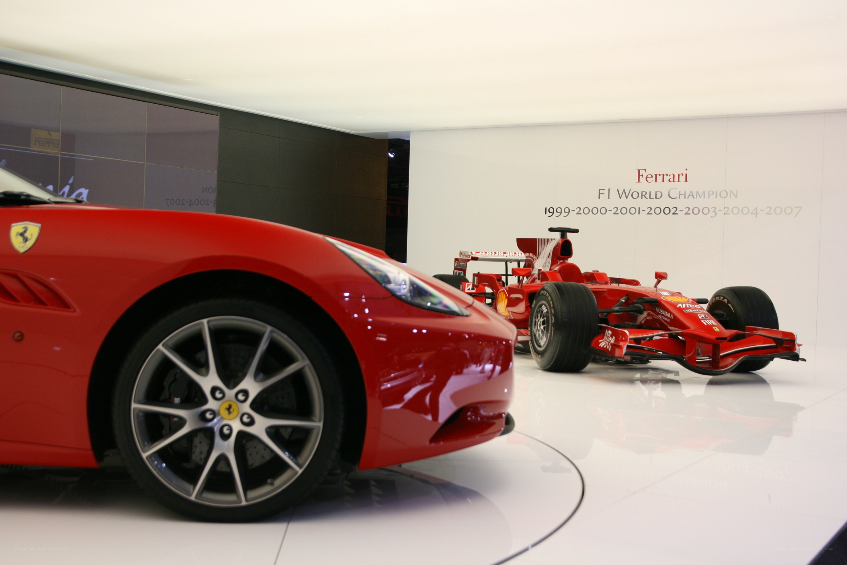 Ferrari display at exhibition