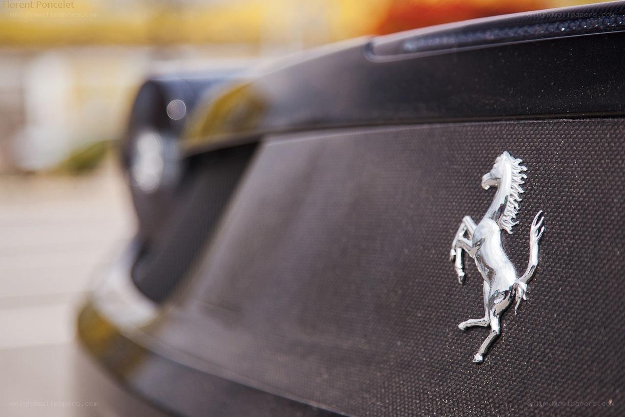 Ferrari emblem on car