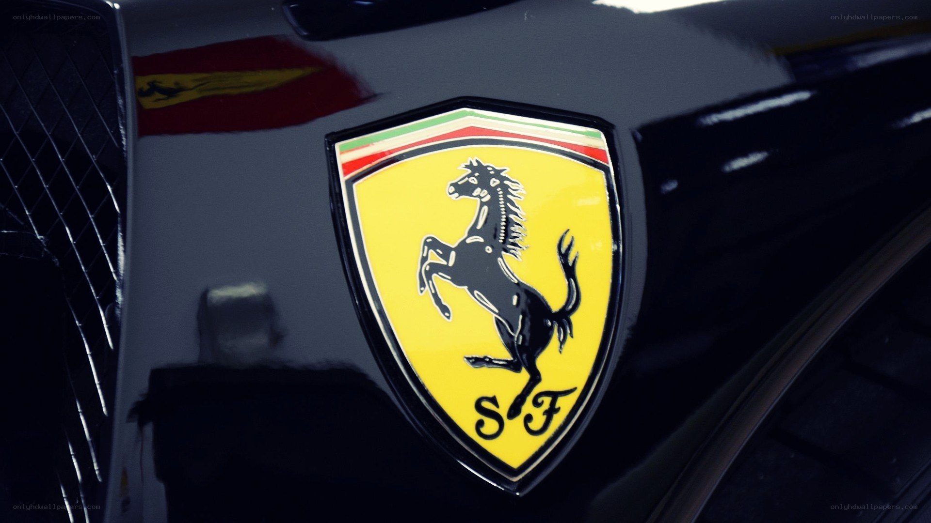 Ferrari emblem on car