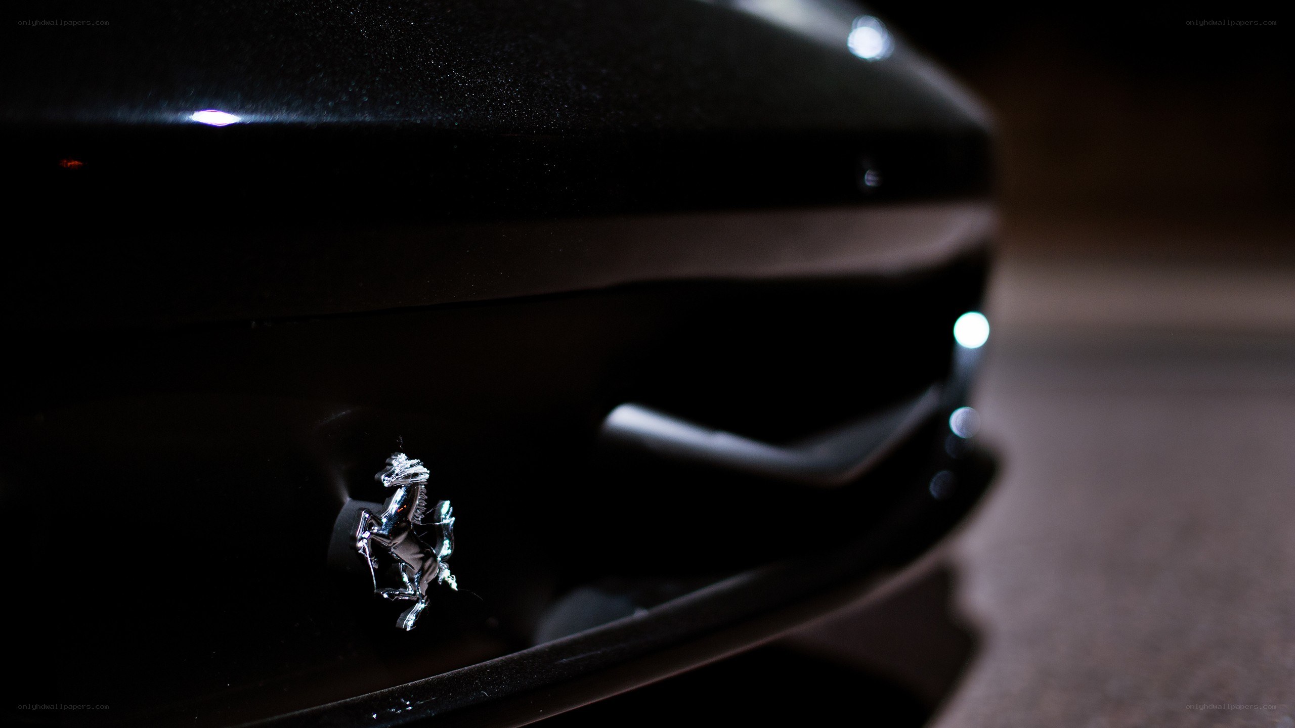 Ferrari emblem on car