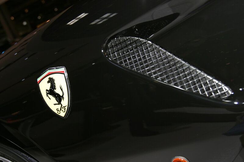 Ferrari emblem on car