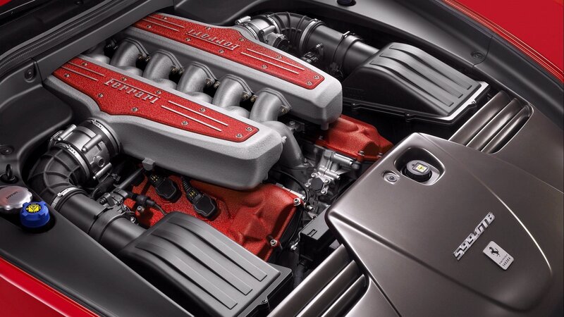 Ferrari engine bay